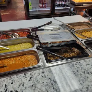 a variety of food items