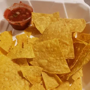 Side of chips with order (used to be alot more)