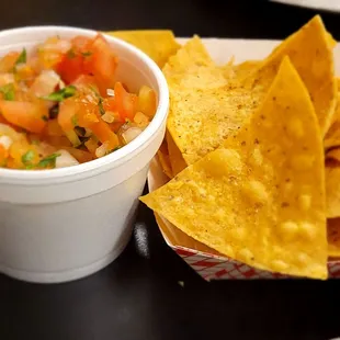 Free chips and salsa - always a great starter!