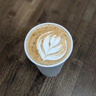 Gorgeous Bourbon Caramel Latte (house made syrup!)