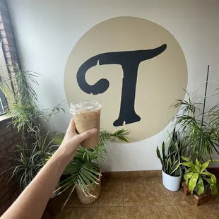 Honey lavender iced latte!