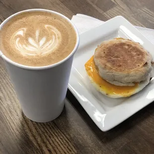 New breakfast sandwich &amp; surprise latte