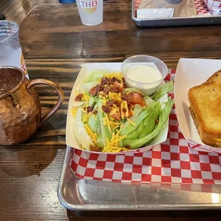 Lynchburg Lemonade, side wedge salad, beef patty melt -- all delish