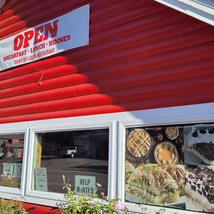 Outside front facing Hilltop Boulevard (California State Route 18 a.k.a. Rim of the World Highway)