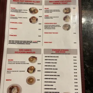 Menu pictures!