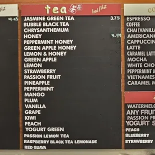 menu as of 2/9/24