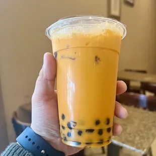 Thai Tea Milk Tea w/ boba