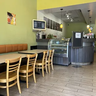 the interior of a restaurant