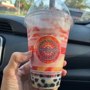 Strawberry yogurt frost