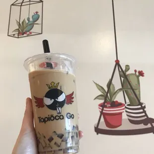 Coffee with coffee jelly/ never goes wrong in the morning !