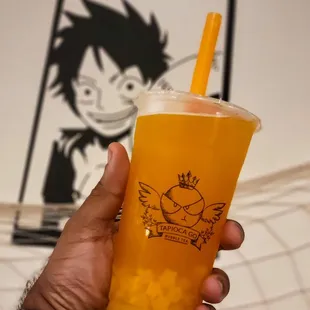 Passionfruit Green Tea w/ Mango Jelly (In Front of Luffy)