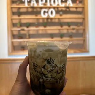 Brown Sugar Matcha Latte (with Tapioca)