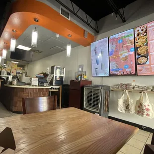 The restaurant and menu