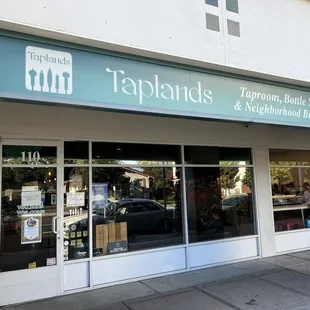 the front of the restaurant