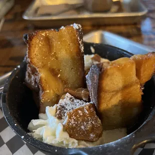 Bourbon caramel bread pudding. OMG!! It was decadent. I felt like a spoiled brat.