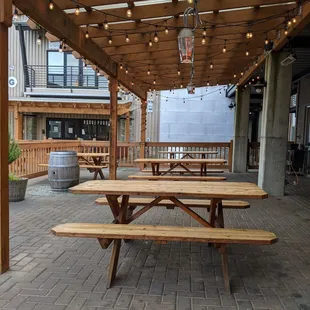 Outdoor seating area.