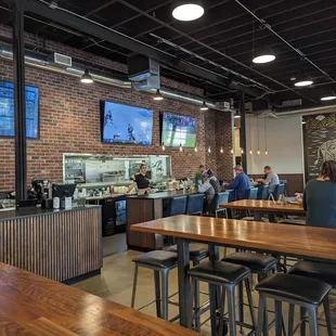 Counter &amp; kitchen area.