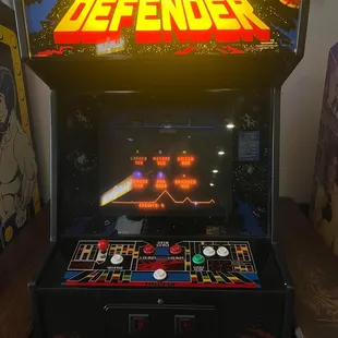 a close up of the game