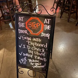 Check in protocol ....