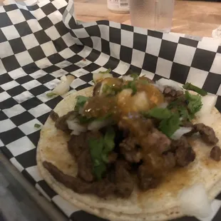 Steak taco