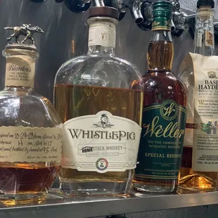 Nice selection of whiskeys.