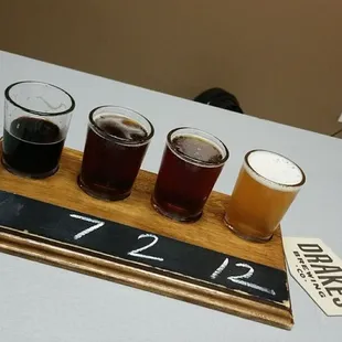 Flight off top of the line craft brews!