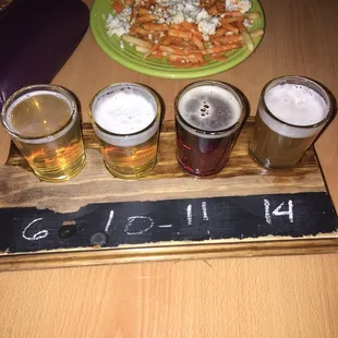 Flight of beers