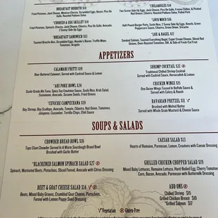 Menu - March 2024