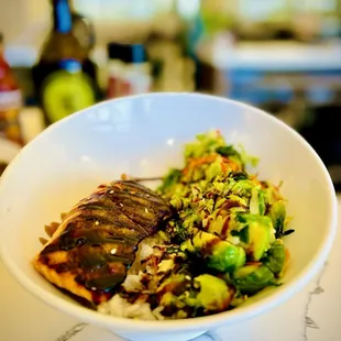 Grilled Salmon Bowl