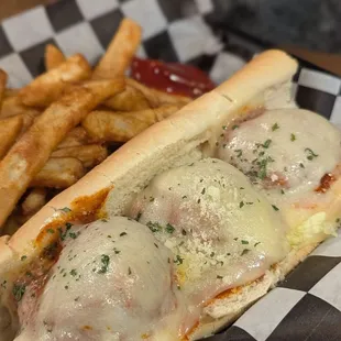 Meatball Sub- homemade meatballs