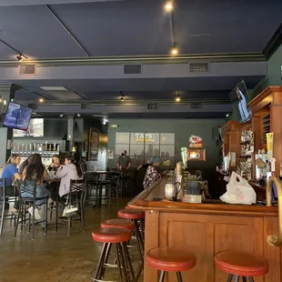 people sitting at the bar