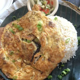 Beef Tortang Talong Silog
