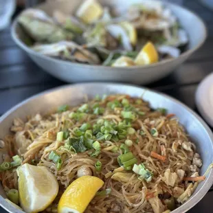 Chicken Pansit Guisado Noodles Plate