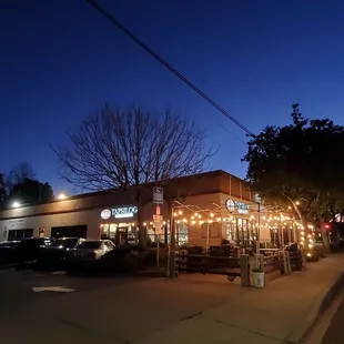 Outside