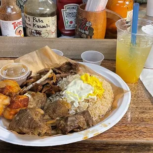 4-Meat Silog: Beef Bistek Silog Pork Adobosilog Pork Lechon Kawali Silog Pork Tocilog  Mango Mimosa