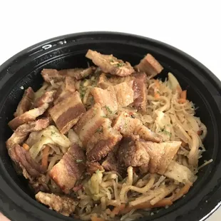 Pancit with pork belly