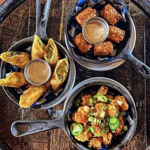 a variety of food items
