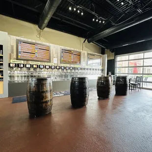 Self-pour taps