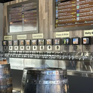 The pour station