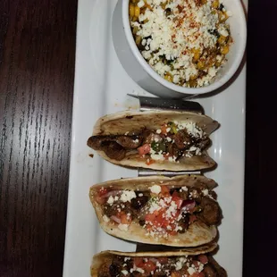 Tacos and Street corn
