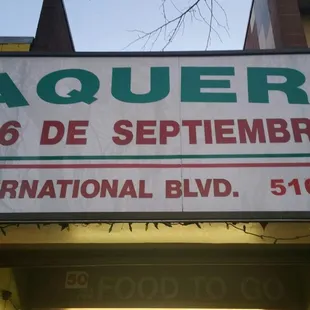 Look for the sign to make sure you are in taco heaven