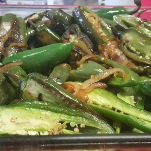 Must put  these on your tacos. If you don't like spice just look for the grilled onions to give your tacos that extra flavor.