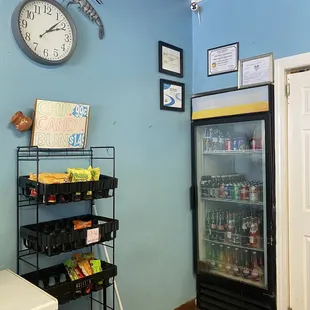 Snacks and drinks
