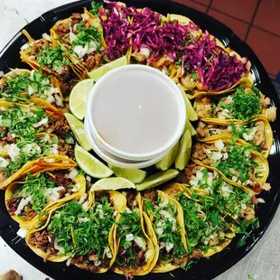 Party tray Tacos