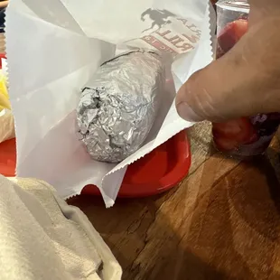 Burrito de camarón
