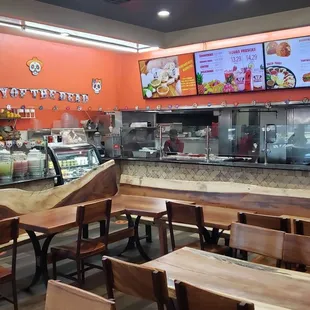 the interior of a restaurant