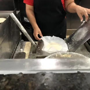 A tortilla is born!