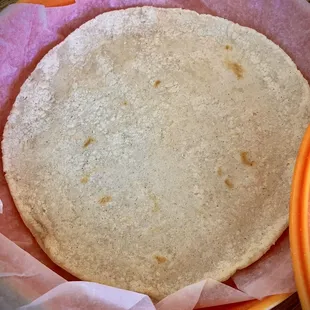 Home made corn tortillas