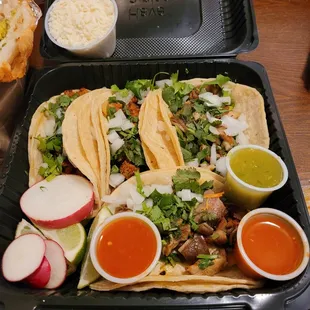 4 Tacos Dorados (2 Chorizo, 2 Buche) - $9.99