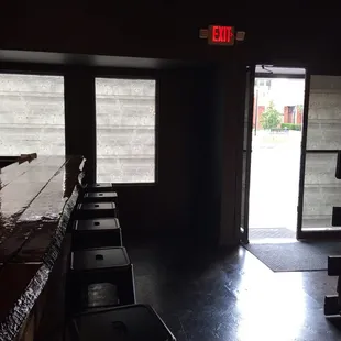 Front door from the bar
